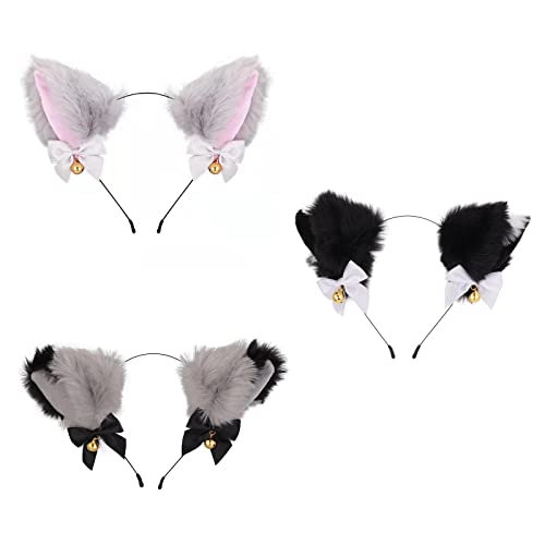 Cosplay Mädchen Plüsch Pelzige Katzenohren Katzenohren Haarreif, Fuchsohren Fuchsohren Stirnband Fox Ears Stirnband 3 Stück Katzenohren Haarreif Fuchs Wolf ohren Stirnband Haarnadel Halloween Cosplay Mädchen Plüsch Pelzige Katzenohren Katzenohren Haarreif, Fuchsohren Fuchsohren Stirnband Fox Ears Stirnband 3 Stück Katzenohren Haarreif Fuchs Wolf ohren Stirnband Haarnadel Halloween von FLOTRUTE