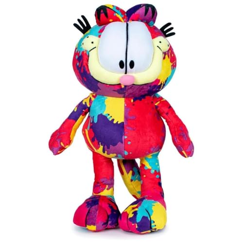 FLOWTOYS Garfield Plüschtier, bunte Katze, 35 cm, offizielles Lizenzprodukt, Sonderkollektion von FLOWTOYS