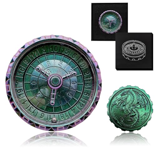 G21 Roulette Spinner for DND Dice Set, 3 in 1 Dragon Metal D&D Dice with Gift Case for Dungeons and Dragon Game, RPG Role Playing Table Game Gifts (Gradient) von FLUEFOWL