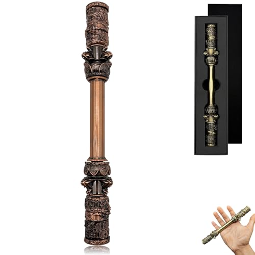Goldener Knüppel für DND Spinner Würfel, 6-in-1 Metallwürfelset mit Geschenketui für Dungeons and Dragons Geschenke, polyedrische Rollenspielwürfel, D&D Tabletop-RPG-Zubehör für Spieler (Rotes Kupfer) Goldener Knüppel für DND Spinner Würfel, 6-in-1 Metallwürfelset mit Geschenketui für Dungeons and Dragons Geschenke, polyedrische Rollenspielwürfel, D&D Tabletop-RPG-Zubehör für Spieler (Rotes Kupfer) von FLUEFOWL
