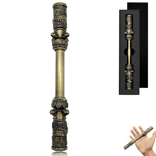 Goldener Knüppel für DND Spinner Würfel, 6-in-1 Metallwürfelset mit Geschenketui für Dungeons and Dragons Geschenke, polyedrische Rollenspielwürfel, D&D Tabletop-RPG-Zubehör für Spieler (Altgold) Goldener Knüppel für DND Spinner Würfel, 6-in-1 Metallwürfelset mit Geschenketui für Dungeons and Dragons Geschenke, polyedrische Rollenspielwürfel, D&D Tabletop-RPG-Zubehör für Spieler (Altgold) von FLUEFOWL