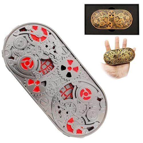 Rad der Zeit DND Spinner Würfel, 7-in-1 Metall-Würfelset mit Geschenkbox für Dungeons and Dragons-Spieler, Polyedrische Rollenspiel Würfel, Fantasy D&D Tisch RPG Zubehör Geschenk (Rot-Silber) Rad der Zeit DND Spinner Würfel, 7-in-1 Metall-Würfelset mit Geschenkbox für Dungeons and Dragons-Spieler, Polyedrische Rollenspiel Würfel, Fantasy D&D Tisch RPG Zubehör Geschenk (Rot-Silber) von FLUEFOWL