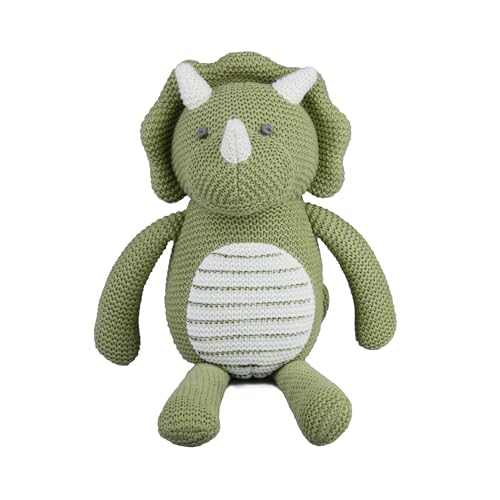 FLUFFYFUN 100% Bio-Baumwolle Kuscheltier Baby Dinosaurie Grüner 18 cm, Stofftier für Neugeborene FLUFFYFUN 100% Bio-Baumwolle Kuscheltier Baby Dinosaurie Grüner 18 cm, Stofftier für Neugeborene von FLUFFYFUN