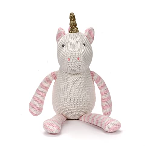 FLUFFYFUN 100% Bio-Baumwolle Kuscheltier Baby Einhorn Rosa 18cm, stofftier für Neugeborene FLUFFYFUN 100% Bio-Baumwolle Kuscheltier Baby Einhorn Rosa 18cm, stofftier für Neugeborene von FLUFFYFUN