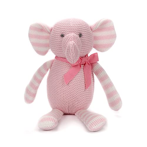 FLUFFYFUN 100% Bio-Baumwolle Kuscheltier Baby Elefant Rosa 18cm, stofftier für Neugeborene FLUFFYFUN 100% Bio-Baumwolle Kuscheltier Baby Elefant Rosa 18cm, stofftier für Neugeborene von FLUFFYFUN