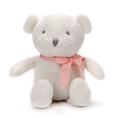 FLUFFYFUN Teddybär Weiß 16.5cm, 100% Bio-Baumwolle Kuscheltier Baby, stofftier für Neugeborene FLUFFYFUN Teddybär Weiß 16.5cm, 100% Bio-Baumwolle Kuscheltier Baby, stofftier für Neugeborene von FLUFFYFUN