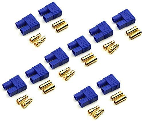 10 Paar 20 Stück Original EC3 Premium Goldstecker Stecker Buchse Male Female 3,5mm Steckverbinder Goldkontaktstecker 60A Lipo Akku ESC RC Modellbau von FLY RC