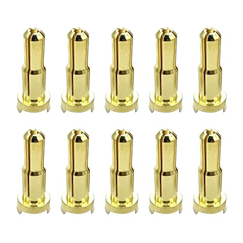 10pcs 4mm bis 5mm Low-Profile Bullet Connectors Adapter Stecker Reduzierer für RC Auto ESC Batterie (4mm bis 5mm) von FLY RC