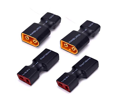 4pcs XT60 Stecker zu Dekan Buchse T-Stecker Adapter Keine Kabel RC LiPo Batterieanschlüsse 4pcs XT60 Stecker zu Dekan Buchse T-Stecker Adapter Keine Kabel RC LiPo Batterieanschlüsse von FLY RC