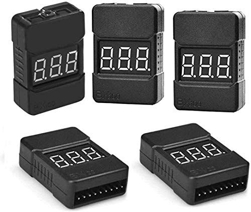5Packs 2in1 1-8s Lipo Li-Ionen-Batteriespannungstester prüfen, RC-Niederspannungs-Summeralarm für 1-8s Lipo / Li-Ionen / LiMn / Li-Fe überwachen 5Packs 2in1 1-8s Lipo Li-Ionen-Batteriespannungstester prüfen, RC-Niederspannungs-Summeralarm für 1-8s Lipo / Li-Ionen / LiMn / Li-Fe überwachen von FLY RC