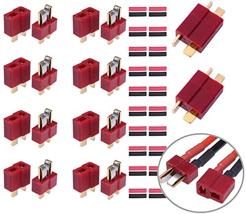 FLY RC 10Paar T Stecker Deans T Plug stecker Stil Männlich und Weiblich Rc T-stecker mit Schrumpfschlauch Für RC LiPo Batterie FLY RC 10Paar T Stecker Deans T Plug stecker Stil Männlich und Weiblich Rc T-stecker mit Schrumpfschlauch Für RC LiPo Batterie von FLY RC