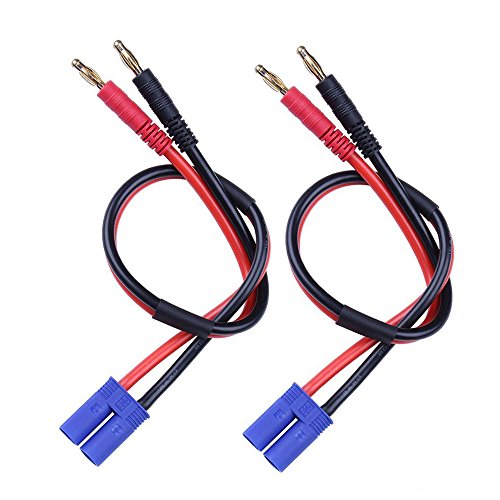 FLY RC 2-Pack EC5 Männlich Stecker zu 4mm 4.0mm Bananenstecker Bullet Connector Männlich Stecker Kabel Adapter Ladekabel mit 30cm Silikonkabel FLY RC 2-Pack EC5 Männlich Stecker zu 4mm 4.0mm Bananenstecker Bullet Connector Männlich Stecker Kabel Adapter Ladekabel mit 30cm Silikonkabel von FLY RC