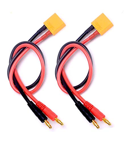 FLY RC 2-Pack XT90 Männlich Stecker zu 4.0mm 4mm Bananenstecker Bullet Männlich Stecker RC-Ladekabel mit 30cm Silikonkabel FLY RC 2-Pack XT90 Männlich Stecker zu 4.0mm 4mm Bananenstecker Bullet Männlich Stecker RC-Ladekabel mit 30cm Silikonkabel von FLY RC