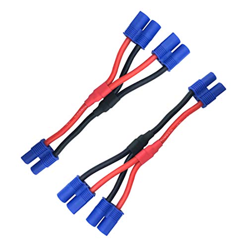 FLY RC 2 Stück EC2-Stecker Paralleler Batterieanschluss Kabel EC2-Stecker Parallel Y für Quadcopter Multirotoren RC LiPo-Batterie Stecker und Buchse FLY RC 2 Stück EC2-Stecker Paralleler Batterieanschluss Kabel EC2-Stecker Parallel Y für Quadcopter Multirotoren RC LiPo-Batterie Stecker und Buchse von FLY RC