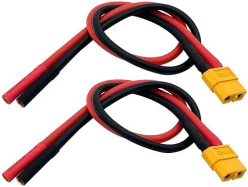 FLY RC 2Pcs XT60 weiblich zu 4mm Banane Kugel weibliche Stecker Adapter Kabel 12awg 30cm für iSDT Ladegerät FLY RC 2Pcs XT60 weiblich zu 4mm Banane Kugel weibliche Stecker Adapter Kabel 12awg 30cm für iSDT Ladegerät von FLY RC