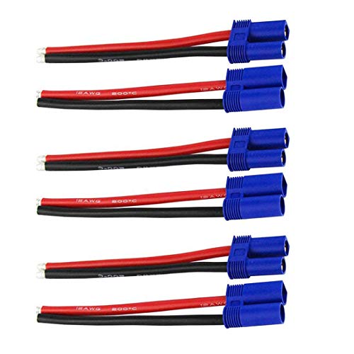 FLY RC 3 Paar EC5 Stecker Männlich Weiblich Stecker Silikondraht für RC Lipo Batterie FPV Drone FLY RC 3 Paar EC5 Stecker Männlich Weiblich Stecker Silikondraht für RC Lipo Batterie FPV Drone von FLY RC