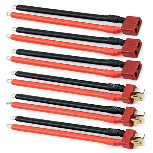 FLY RC 3 Paare Deans Style T Stecker Stecker Buchse Silikondraht mit 14awg Batterie-Verbindungskabel FLY RC 3 Paare Deans Style T Stecker Stecker Buchse Silikondraht mit 14awg Batterie-Verbindungskabel von FLY RC