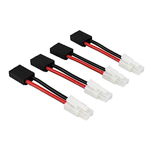 FLY RC 4 Stück TRX Stecker männlich zu weiblich und Traxxas Stecker weiblich zu männlich Stecker Adapter Compatible with Tamiya Stecker von FLY RC