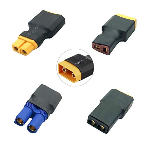 FLY RC 4PCS XT90 Stecker auf EC5 / Deans T / XT60 / Traxxas TRX Stecker Wireless Connector Konverter Adapter für RC Lipo NiMH Akku Ladegerät ESC FLY RC 4PCS XT90 Stecker auf EC5 / Deans T / XT60 / Traxxas TRX Stecker Wireless Connector Konverter Adapter für RC Lipo NiMH Akku Ladegerät ESC von FLY RC