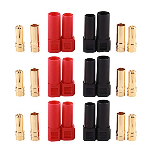 FLY RC 6 Paar XT150 Stecker Adapter Männlich Weiblich 6mm Steckverbinder für RC LiPo Akku ESC Motor (XT150) FLY RC 6 Paar XT150 Stecker Adapter Männlich Weiblich 6mm Steckverbinder für RC LiPo Akku ESC Motor (XT150) von FLY RC