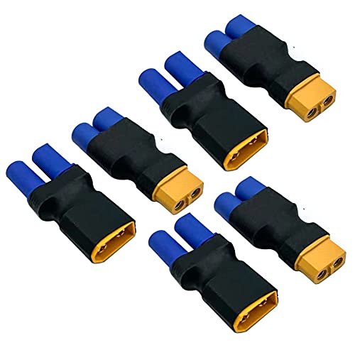 FLY RC 6 Stück XT60 an EC5 Stecker Stecker Buchse Adapter Kompaktleuchte Drahtloser Netzstecker Adapter Anschluss UAV RC Modellauto Flugzeugbatterie FLY RC 6 Stück XT60 an EC5 Stecker Stecker Buchse Adapter Kompaktleuchte Drahtloser Netzstecker Adapter Anschluss UAV RC Modellauto Flugzeugbatterie von FLY RC