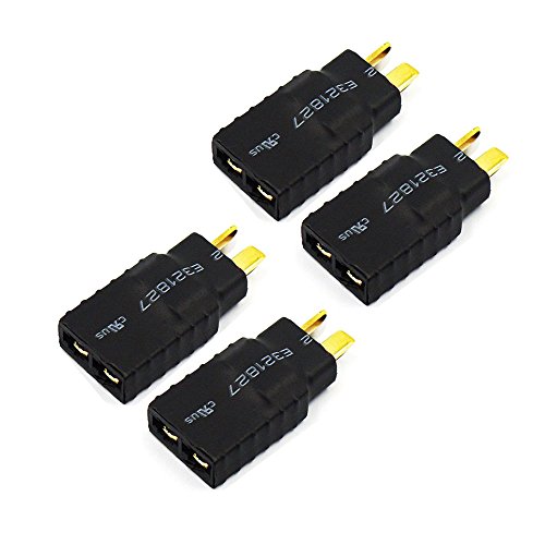 Fly RC Lipo Akku Wireless Adapter für Deans T-Stecker Akku zu Traxxas RC ESC Ladegerät Slash E Revo (4pcs/Lots) von FLY RC