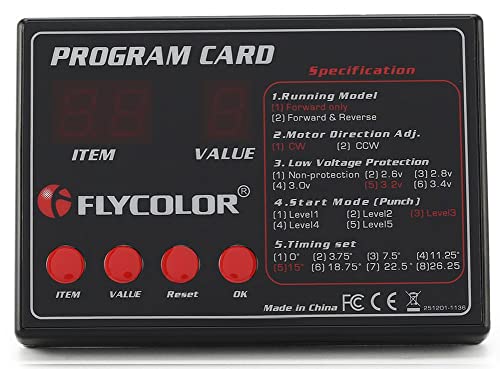 FLYCOLOR FlyMonster Programmierungskarte für ferngesteuerte RC-Boote Schiff ESC Elektronischer Geschwindigkeitsregler FLYCOLOR FlyMonster Programmierungskarte für ferngesteuerte RC-Boote Schiff ESC Elektronischer Geschwindigkeitsregler von FLYCOLOR