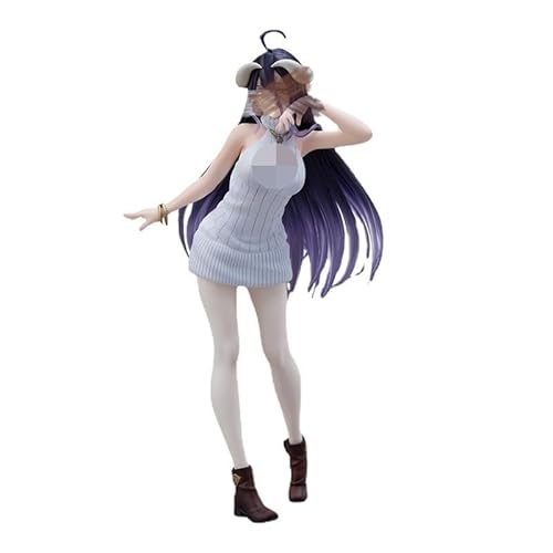 FLYIFE Anime Modell, Overlord Albedo Hochzeitskleid Blumenball Pure White Devil Elegant Girl Statue, Limited Edition Puppe Geschenk Dekoration 22cm von FLYIFE