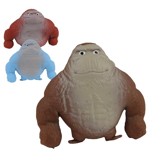 FLYPOP'S - Anti-Stress-Gorilla - Jahrmarktspiel - 037222 - Zufällige Farbe - Sand - Kind - Erwachsener - Rehabilitation - Sensorisches Spielzeug - Geschenk - Geburtstag - Ab 3 Jahren von FLYPOP'S