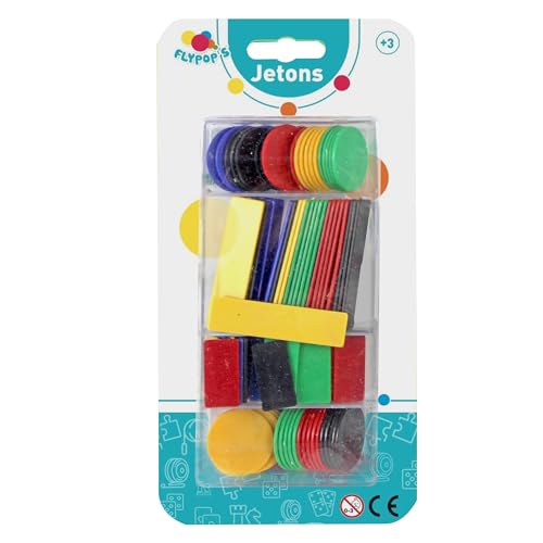 FLYPOP'S - Jetons - Kartenspiel - 140275LIN - Mehrfarbig - Kunststoff - 2 bis 6 Spieler - Gesellschaftsspiele - Poker - Lotto - 22 cm x 11 cm - Ab 6 Jahren FLYPOP'S - Jetons - Kartenspiel - 140275LIN - Mehrfarbig - Kunststoff - 2 bis 6 Spieler - Gesellschaftsspiele - Poker - Lotto - 22 cm x 11 cm - Ab 6 Jahren von FLYPOP'S