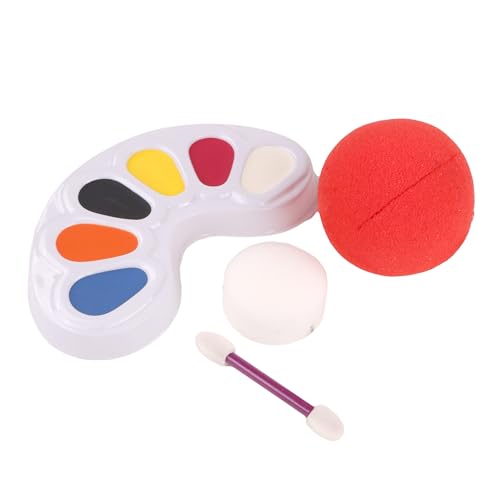 FLYPOP'S - Clown-Schminkset - Festliches Make-up - 259207-6 Farben - Empfindliche Haut - Laborgetestet - Party - Karneval - Geburtstag - Kind - Verkleidung - Ab 3 Jahren von FLYPOP'S
