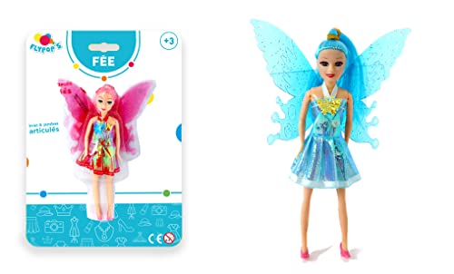 FLYPOP'S - Fee - Kinderspielzeug - 070802LIN - Zufällige Farbe - Kunststoff - Puppe - Puppe - Gelenkig - 15 cm x 3 cm - Ab 3 Jahren FLYPOP'S - Fee - Kinderspielzeug - 070802LIN - Zufällige Farbe - Kunststoff - Puppe - Puppe - Gelenkig - 15 cm x 3 cm - Ab 3 Jahren von FLYPOP'S