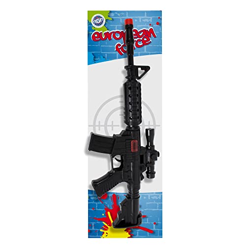 EUROPEAN FORCE - Maschinengewehr - Verkleidungszubehör - 185988A - Schwarz - Kunststoff - Militär - Kinder Spielzeug - Karneval - Kostüm - 48 cm x 17 cm - Ab 3 Jahren EUROPEAN FORCE - Maschinengewehr - Verkleidungszubehör - 185988A - Schwarz - Kunststoff - Militär - Kinder Spielzeug - Karneval - Kostüm - 48 cm x 17 cm - Ab 3 Jahren von EUROPEAN FORCE