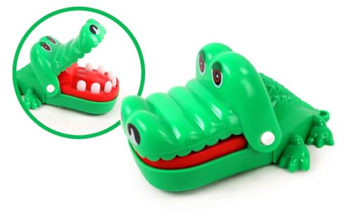FLYPOP'S - Krokodil Mordeur – Gesellschaftsspiel – 038910 Kunststoff – Spielzeug für Kinder – Mehrere Spiele – Familie – 8 cm – ab 3 Jahren von FLYPOP'S