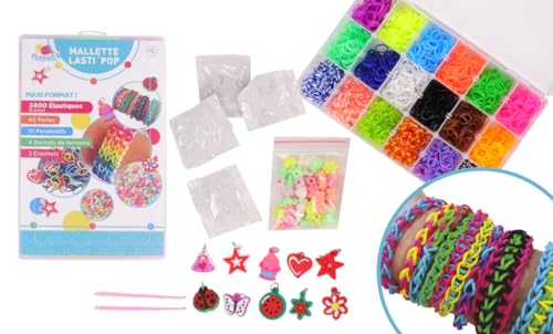 FLYPOP'S - Malette de 2400 Elastiques - Loisir Créatif - 038661 - Multicolore - Plastique - Bijoux - Jouet Enfant - Bracelet - DIY - À Partir de 5 Ans FLYPOP'S - Malette de 2400 Elastiques - Loisir Créatif - 038661 - Multicolore - Plastique - Bijoux - Jouet Enfant - Bracelet - DIY - À Partir de 5 Ans von FLYPOP'S