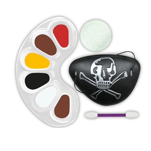 FLYPOP'S - Piraten-Schminkset - Festliches Make-up - 259206-6 Farben - Empfindliche Haut - Laborgetestet - Party - Karneval - Geburtstag - Kind - Verkleidung - Ab 3 Jahren von FLYPOP'S