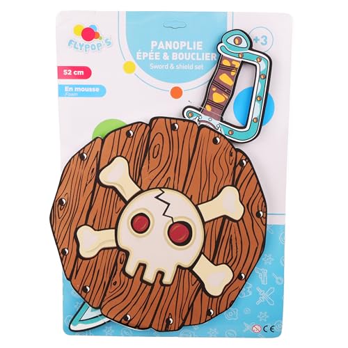 FLYPOP'S - Piraten-Set - Verkleidungszubehör - 187505 - Braun - Schaumstoff - Kapitän Hook - Kinderspielzeug - Karneval - Kostüm - Rote Bart - Jack Sparow - 53 cm - Ab 3 Jahren FLYPOP'S - Piraten-Set - Verkleidungszubehör - 187505 - Braun - Schaumstoff - Kapitän Hook - Kinderspielzeug - Karneval - Kostüm - Rote Bart - Jack Sparow - 53 cm - Ab 3 Jahren von FLYPOP'S