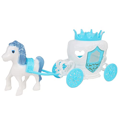 Flypop's - Pony und Kutsche - Spielzeug für Kinder - 010098 - Mehrfarbig - Kunststoff - Pferd - Prinzessinnenkutsche - 26 cm x 7 cm - Ab 3 Jahren von Flypop's