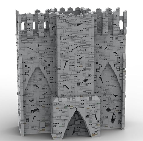 Burgmauer-Baustein-Set, Architektur-Schlossmodell, 841-teilige Architektur-Blocksteine, Bauspielzeug, Puzzle-Spielzeug, Geschenke für Erwachsene, kompatibel mit LG von FMBLDM