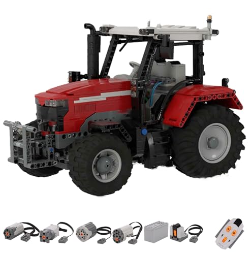 FMBLDM Technik 7700S Traktor Ferngesteuert Bausteine, RC Erweiterbar Farm Traktore ModellBauset mit 4 Motoren, 1220 Teile DIY MOC Spielzeug Für Erwachsene von FMBLDM