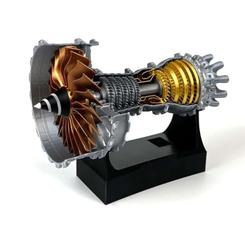 FMBLDM Trent 900 Turbofan-Flugzeugmotormodell, Turbofan-Motormodellbausatz, DIY-Montagemotor, Mechanische Physikalische Experimente, Geeignet Für Liebhaber Mechanischer Modelle A von FMBLDM