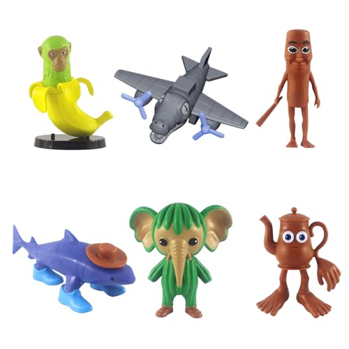 FMKLDENA Tung Tung Tung Sahur-Figur, 6 Stück 3D Printed Tralalero Tralala Figure, Tung Tung Tung Sahur Figuren, Tralalero Tralala Figuren, niedliche Version, Sammel-Actionfiguren für Fans Dekoration FMKLDENA Tung Tung Tung Sahur-Figur, 6 Stück 3D Printed Tralalero Tralala Figure, Tung Tung Tung Sahur Figuren, Tralalero Tralala Figuren, niedliche Version, Sammel-Actionfiguren für Fans Dekoration von FMKLDENA