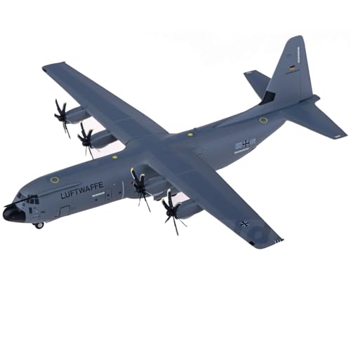 FMOCHANGMDP Flugzeug Legierung Modelle, 1/200 Skala Luftwaffe Lockheed C-130J-3O Modelle, Spielzeug und Geschenke für Erwachsene, 5.9 x 8Inchs von FMOCHANGMDP