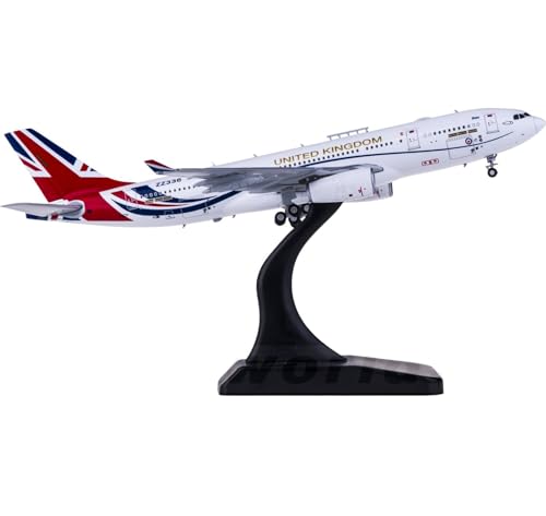 FMOCHANGMDP Flugzeug Legierung Modelle, 1/400 Skala RAF Airbus A330-200 MRTT Voyager Modelle, Spielzeug und Geschenke für Erwachsene, 5.9 x 6Inchs von FMOCHANGMDP