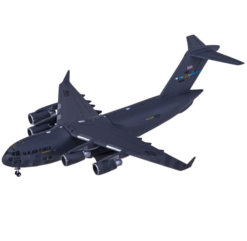 FMOCHANGMDP Flugzeug Legierung Modelle, 1/400 Skala USAF Boeing C-17A Globemaster III Modelle, Spielzeug und Geschenke für Erwachsene, 5.3 x 5.2Inchs von FMOCHANGMDP
