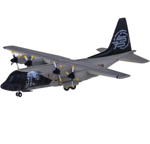 FMOCHANGMDP Flugzeug Legierung Modelle, 1/500 Skala Belgian Air Component Lockheed C-130H Hercules Modelle, 2.4 x 3.2Inchs von FMOCHANGMDP