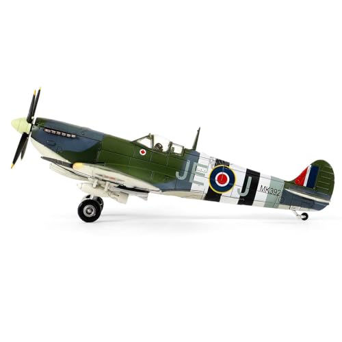 FMOCHANGMDP Flugzeug Legierung Modelle, 1/72 Skala British Spitfire Fighter MK392 Modelle, Spielzeug und Geschenke für Erwachsene, 5.9 x 4.7Inchs von FMOCHANGMDP
