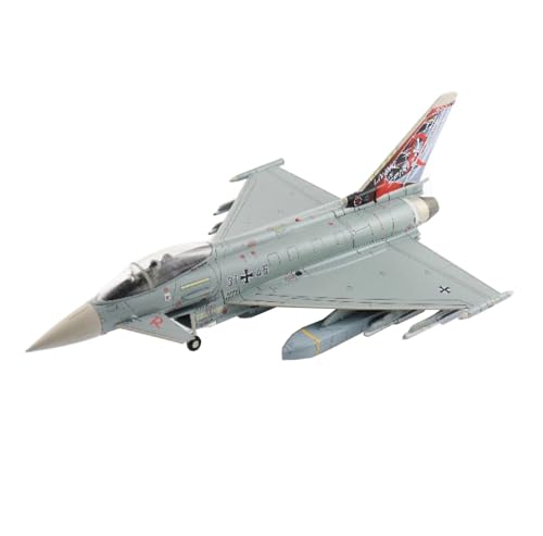 FMOCHANGMDP Flugzeug Legierung Modelle, 1/72 Skala Luftwaffe EF-2000 Typhoon Fighter 2020 Modelle, Spielzeug und Geschenke für Erwachsene, 8.7 x 6Inchs von FMOCHANGMDP