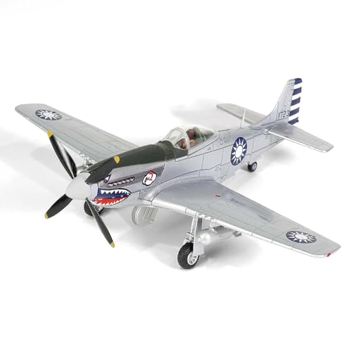 FMOCHANGMDP Flugzeug Legierung Modelle, 1/72 Skala P-51D Mustang Fighter ROCAF 1949 Modelle, Spielzeug und Geschenke für Erwachsene, 6.3 x 5.3Inchs von FMOCHANGMDP