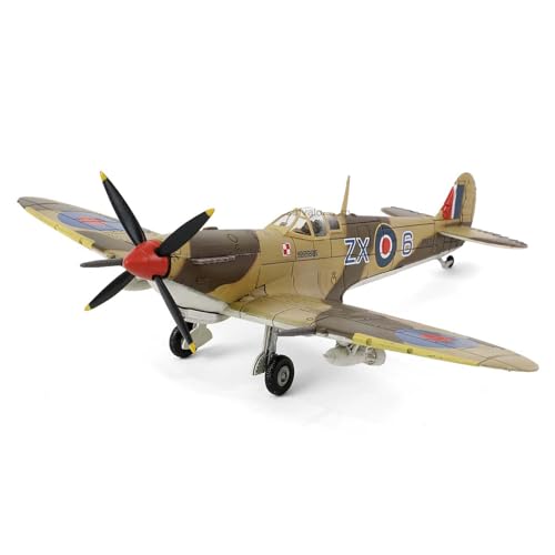 FMOCHANGMDP Flugzeug Legierung Modelle, 1/72 Skala RCAF Spitfire Fighter Tunisia 1943 Modelle, Spielzeug und Geschenke für Erwachsene, 5.9 x 4.7Inchs von FMOCHANGMDP
